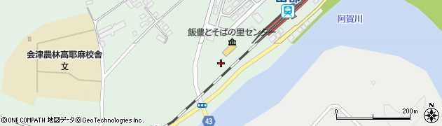 福島県喜多方市山都町（沢田）周辺の地図