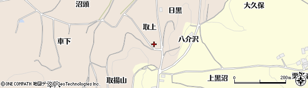 福島県二本松市吉倉取上周辺の地図