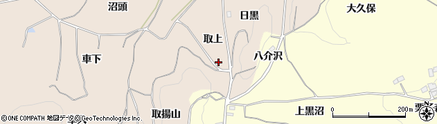 福島県二本松市吉倉（取上）周辺の地図