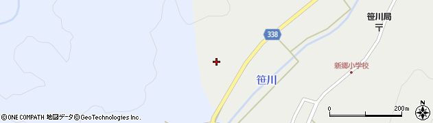 福島県耶麻郡西会津町新郷大字笹川中丸周辺の地図