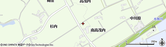 福島県南相馬市原町区石神南高茂内周辺の地図