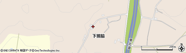 福島県二本松市吉倉（上熊脇）周辺の地図