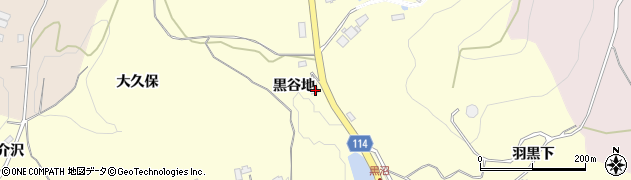 福島県二本松市渋川黒谷地6周辺の地図