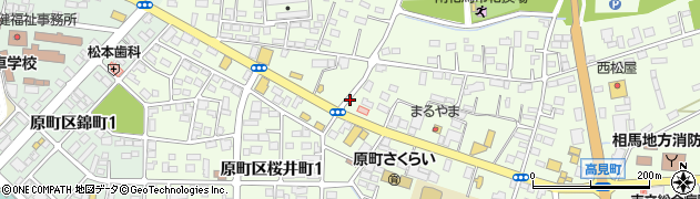 福島県南相馬市原町区桜井町周辺の地図