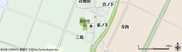 福島県喜多方市関柴町西勝（三島）周辺の地図