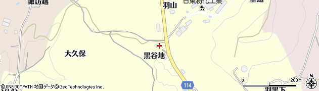 福島県二本松市渋川黒谷地周辺の地図