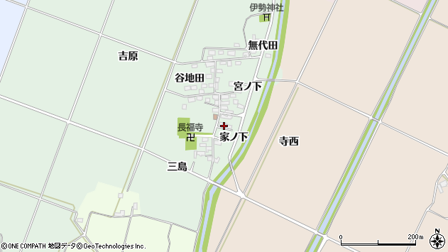 〒966-0014 福島県喜多方市関柴町西勝の地図