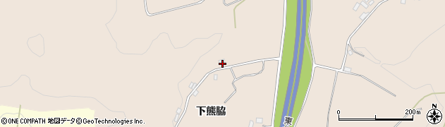 福島県二本松市吉倉（下熊脇）周辺の地図