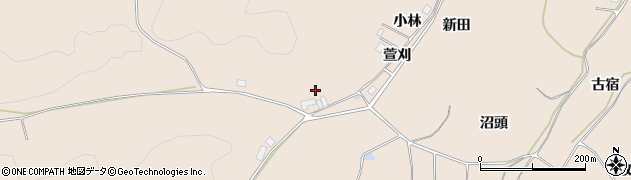 福島県二本松市吉倉女石周辺の地図