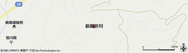 福島県西会津町（耶麻郡）新郷大字笹川周辺の地図