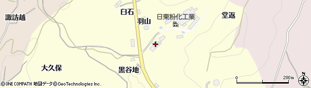 福島県二本松市渋川（堂返）周辺の地図