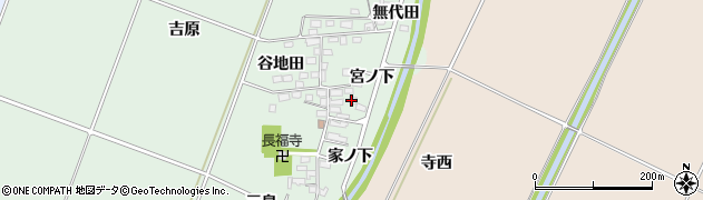 福島県喜多方市関柴町西勝（宮ノ下）周辺の地図