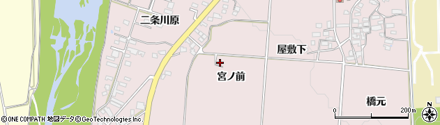 福島県喜多方市豊川町米室（宮ノ前）周辺の地図