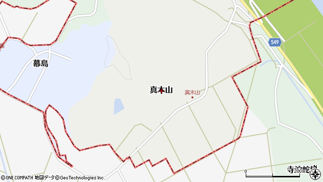 〒959-0134 新潟県燕市真木山の地図