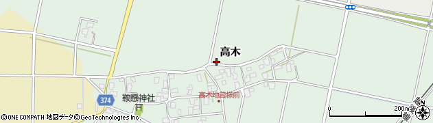 新潟県燕市高木周辺の地図