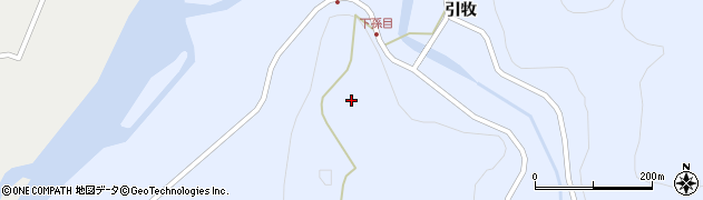 福島県西会津町（耶麻郡）新郷大字豊洲（上島地）周辺の地図