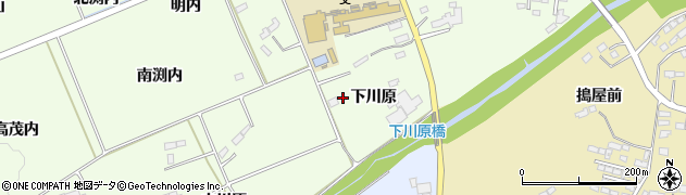 福島県南相馬市原町区石神（下川原）周辺の地図