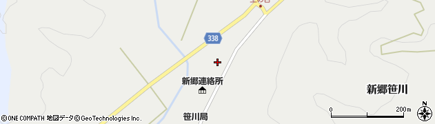 福島県西会津町（耶麻郡）新郷大字笹川（上ノ台北）周辺の地図