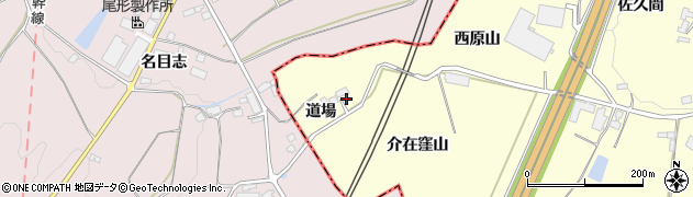 福島県福島市松川町下川崎（道場）周辺の地図