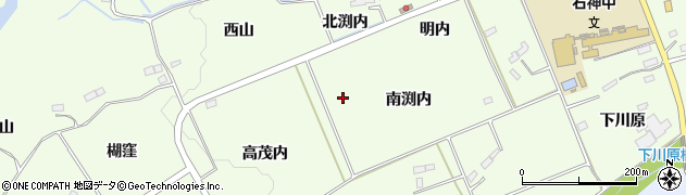 福島県南相馬市原町区石神周辺の地図