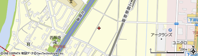 新潟県三条市上須頃周辺の地図
