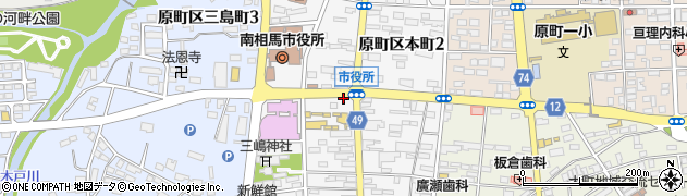 桑折商店周辺の地図