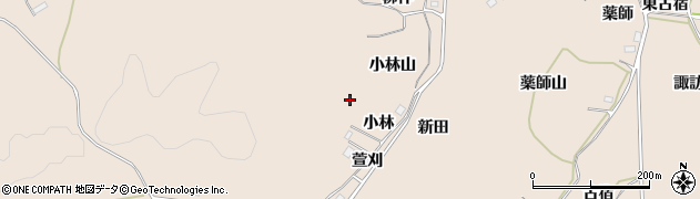 福島県二本松市吉倉（小林山）周辺の地図