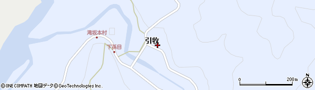 福島県西会津町（耶麻郡）新郷大字豊洲（引牧）周辺の地図