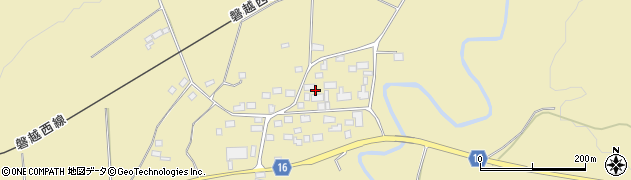 福島県喜多方市山都町小舟寺中久根通乙周辺の地図