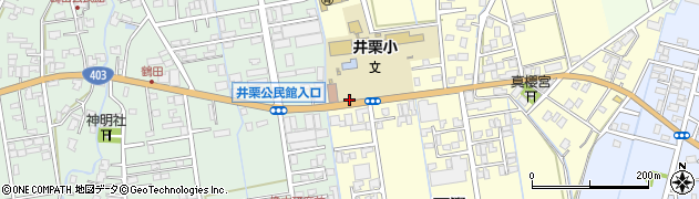 井栗小学校前周辺の地図
