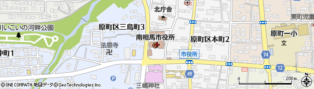 福島県南相馬市周辺の地図