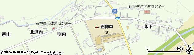 福島県南相馬市原町区石神（北畑）周辺の地図