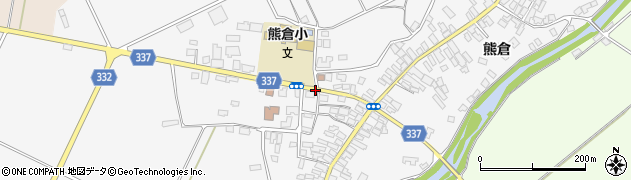 熊倉学校前周辺の地図