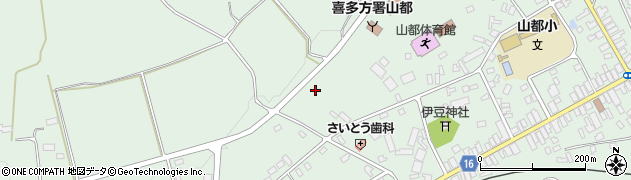 福島県喜多方市山都町（金子沢）周辺の地図
