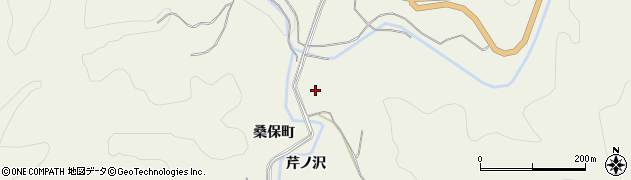 川俣町役場　川俣町浄水場周辺の地図