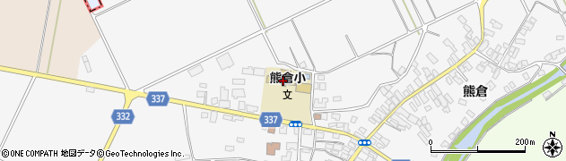 喜多方市立熊倉小学校周辺の地図