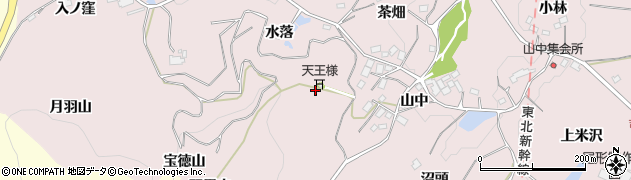 福島県二本松市米沢（羽黒山）周辺の地図