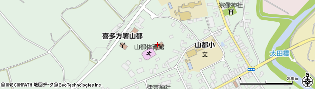 喜多方市　山都公民館周辺の地図