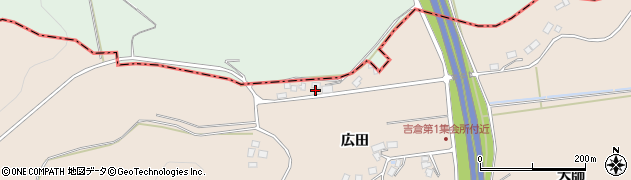 福島県二本松市吉倉山神32周辺の地図