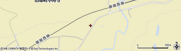 福島県喜多方市山都町小舟寺東原道西乙周辺の地図