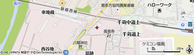 福島県喜多方市豊川町米室（家ノ西）周辺の地図