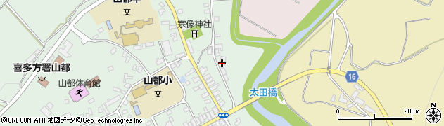 福島県喜多方市山都町（小山）周辺の地図