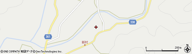 福島県西会津町（耶麻郡）新郷大字笹川（清水尻）周辺の地図