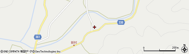 福島県西会津町（耶麻郡）新郷大字笹川（上ノ原）周辺の地図
