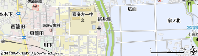 福島県喜多方市豊川町米室大上川原5396周辺の地図
