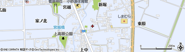 福島県喜多方市関柴町上高額新堀1203-3周辺の地図