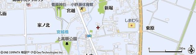福島県喜多方市関柴町上高額新堀1210周辺の地図