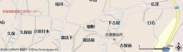 福島県二本松市吉倉畑田周辺の地図
