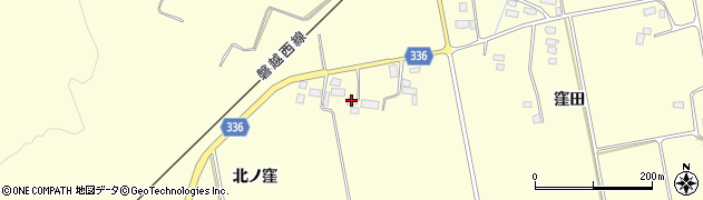 福島県喜多方市慶徳町松舞家（北ノ窪）周辺の地図