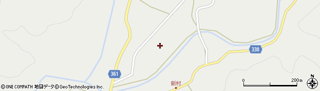 福島県西会津町（耶麻郡）新郷大字笹川（窪）周辺の地図
